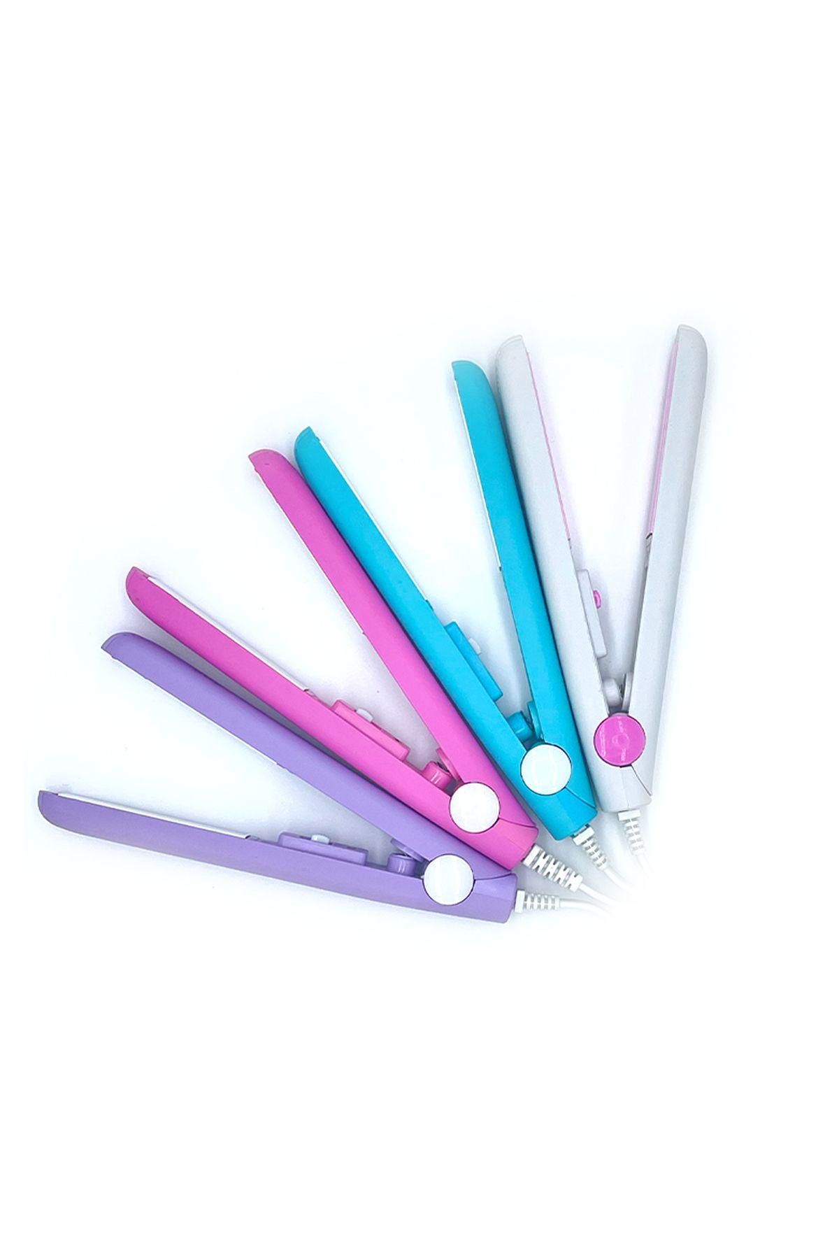 Мини-выпрямитель для волос дорожного типа розовый