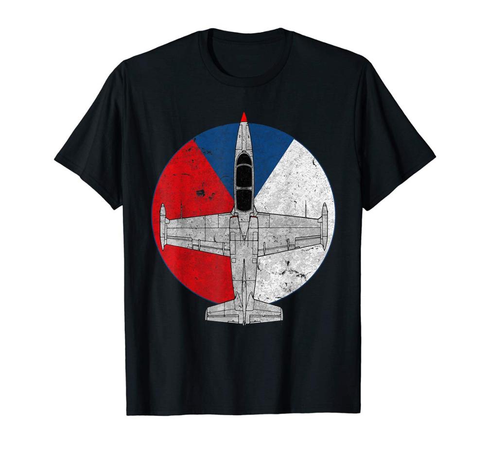 L-39 Albatros Czech Jet Aircraft Vintage Pilot T-Shirt Men s Fashion Tees Rude Top Tee Cross Fit Round Neck Printing Shirt 4XL